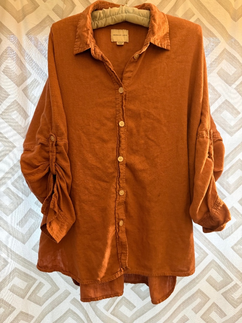 American Eagle oversized button up shirts